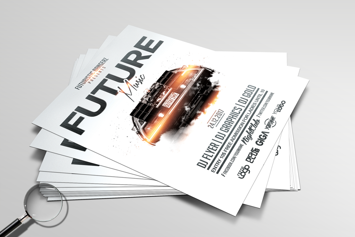 Future Music | 3in1 Flyer Template, a Flyer Template by GIGA-TEMPLATE (Photo 5 of 10)