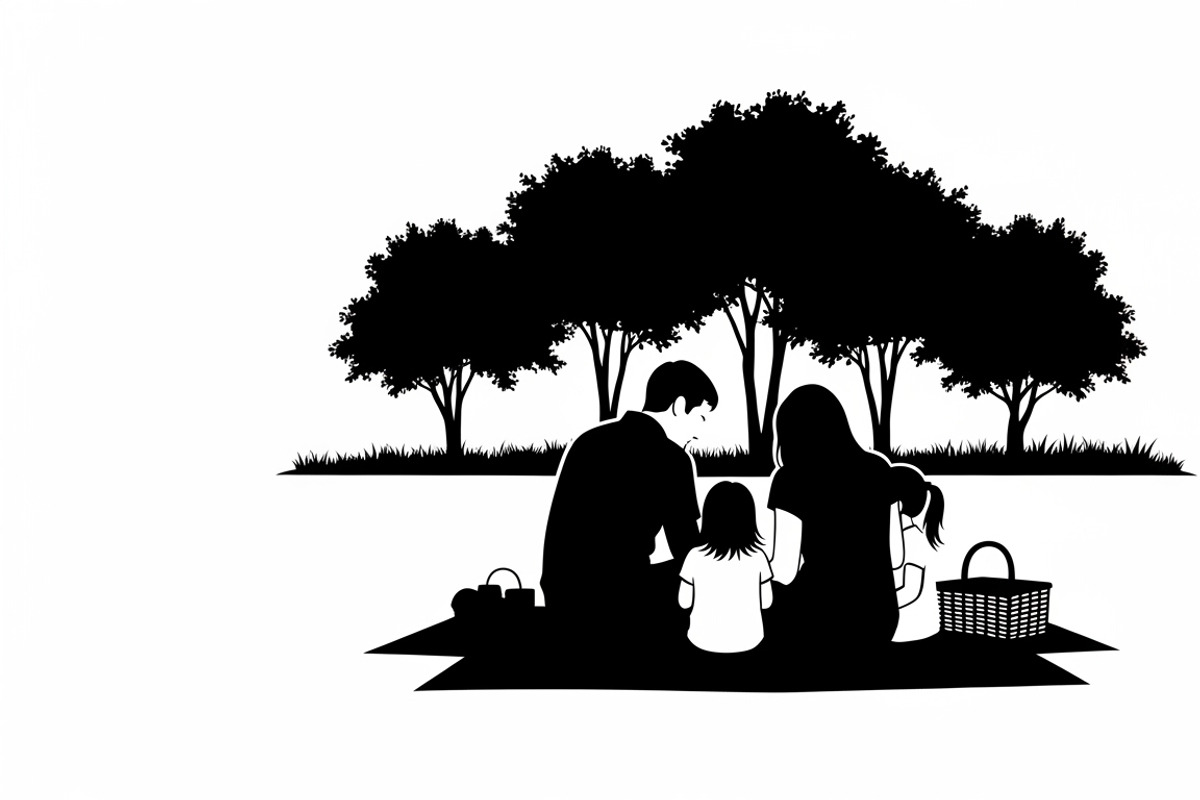 Charming summer picnic family, a Seasonal Illustration by Amazin_art (Photo 17 of 23)