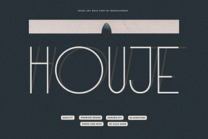 Shoal - Modern Art Deco Font