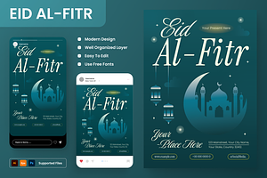 Eid Al Fitr - Flyer Set, a Flyer Template by Annora Studio