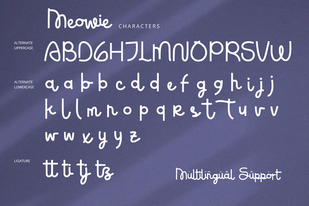 Meowie - Script Font, a Font by Alpaprana (Photo 9 of 10)