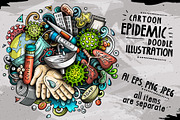 Cartoon Doodle Epidemic Illustration, a Healthcare Illustration by BALABOLKA (Thumbnail 2 of 3)