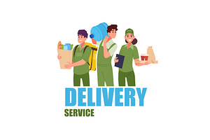 Delivery service. identity, a Person Illustration by Onyx
