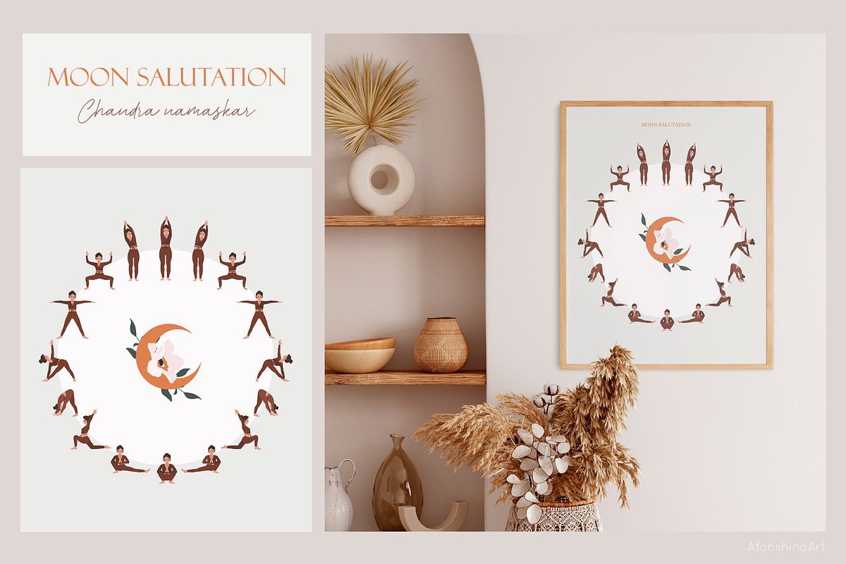 Yoga collection, an Illustration by AfonshinaArt (Photo 11 of 12)