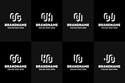 Letters BG GB BH HB BI IB BJ JB Logo, a Branding & Logo Template by Pray Art Design Studio (Thumbnail 2 of 2)