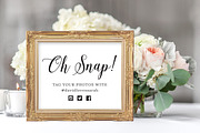 Modern Script Wedding Signage Set, an Invitation Template by Charming Ink (Thumbnail 5 of 7)