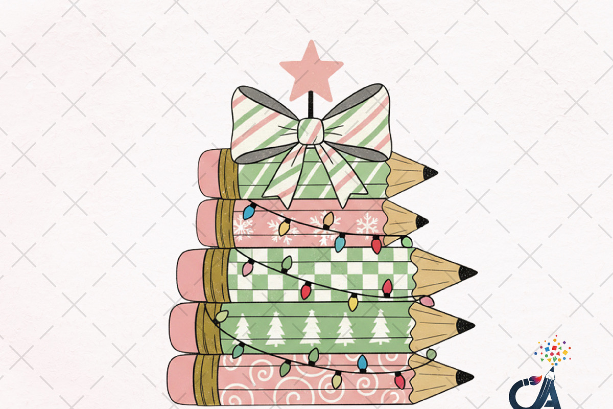 Christmas Teacher Custom Design Png, an Illustration by Creative Art (Photo 1 of 6)
