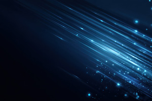 Abstract blue light streaks with glowing particles on dark backg, an Abstract Photo by José Manuel Gelpi