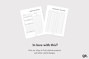 Printable Business Planner