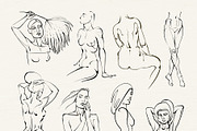 Figure - Woman line art, a Person Illustration by Aquatinta (Thumbnail 6 of 11)