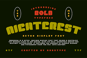 Nightcrest - Bold Font