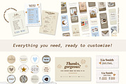 Nostalgic Branding Kit Canva, a Branding & Logo Template by Hell Yeah Designs (Thumbnail 11 of 19)