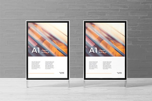 A1 Poster Mockup, an Advertising Mockup by zpackcreative