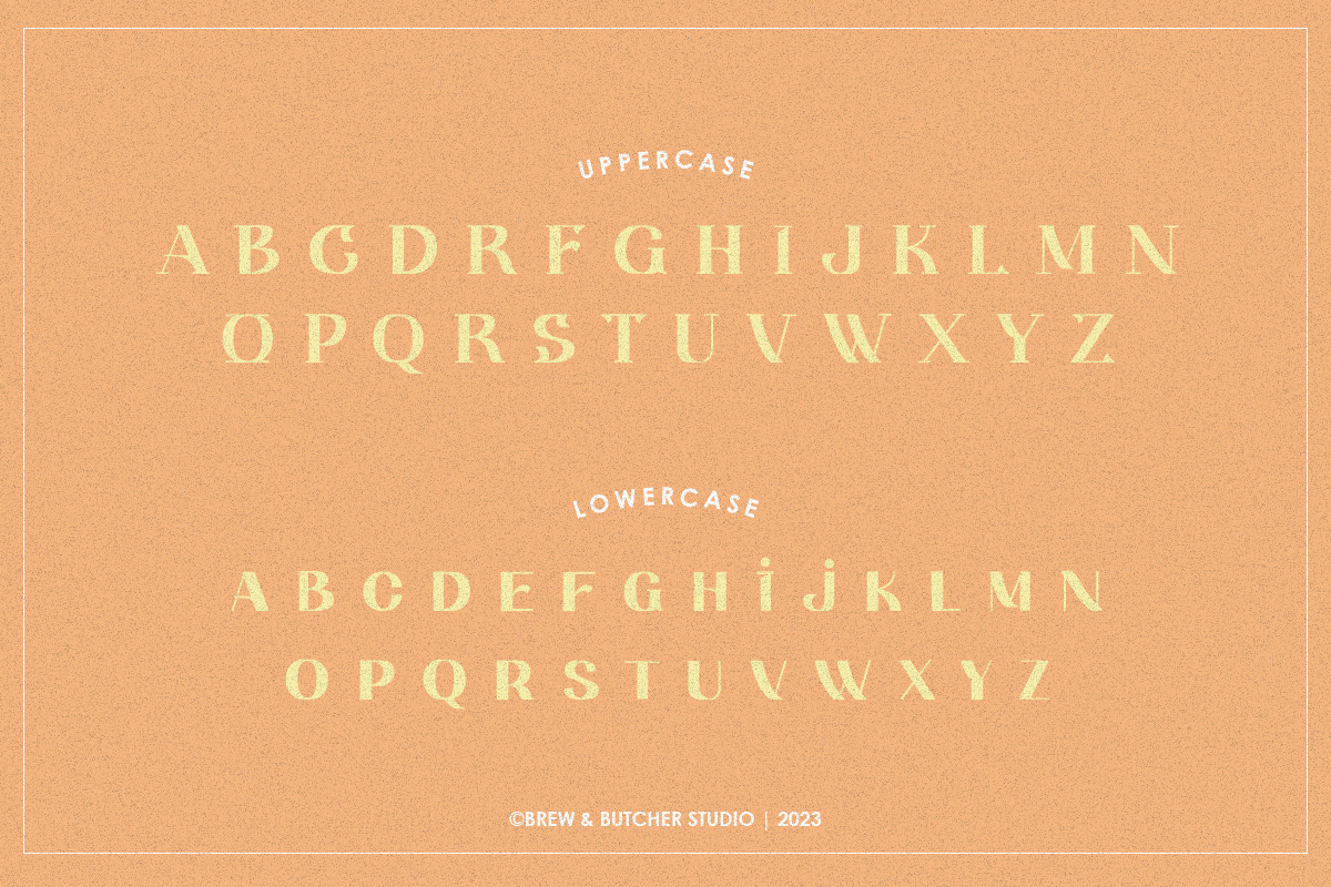 Melbo | Display Typeface, a Serif Font by Brew & Butcher Studio (Photo 2 of 9)