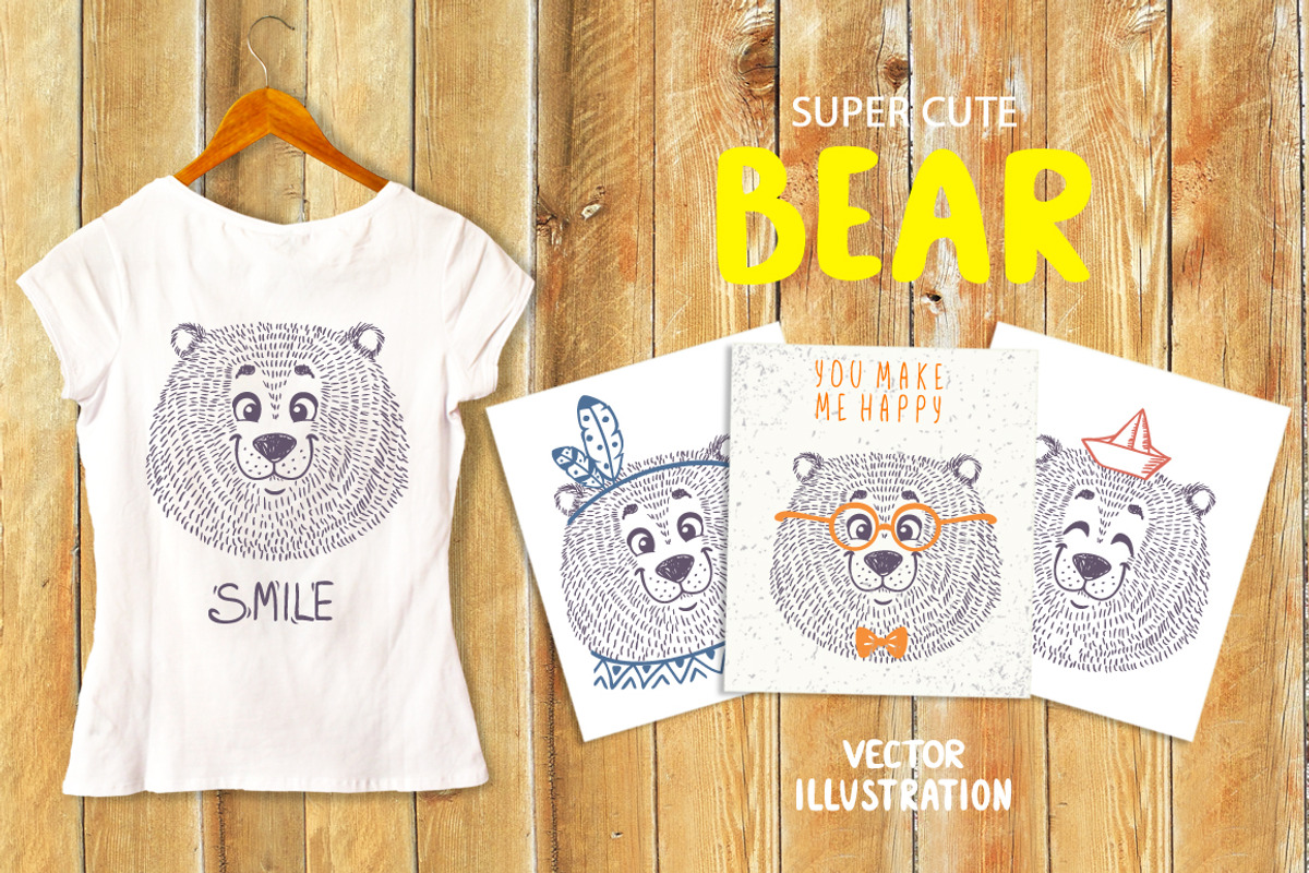 Cute Bear, an Animal Illustration by JulianArt (Photo 1 of 5)