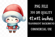 Vintage & Modern Watercolor Santa, an Illustration by Designking (Thumbnail 4 of 5)