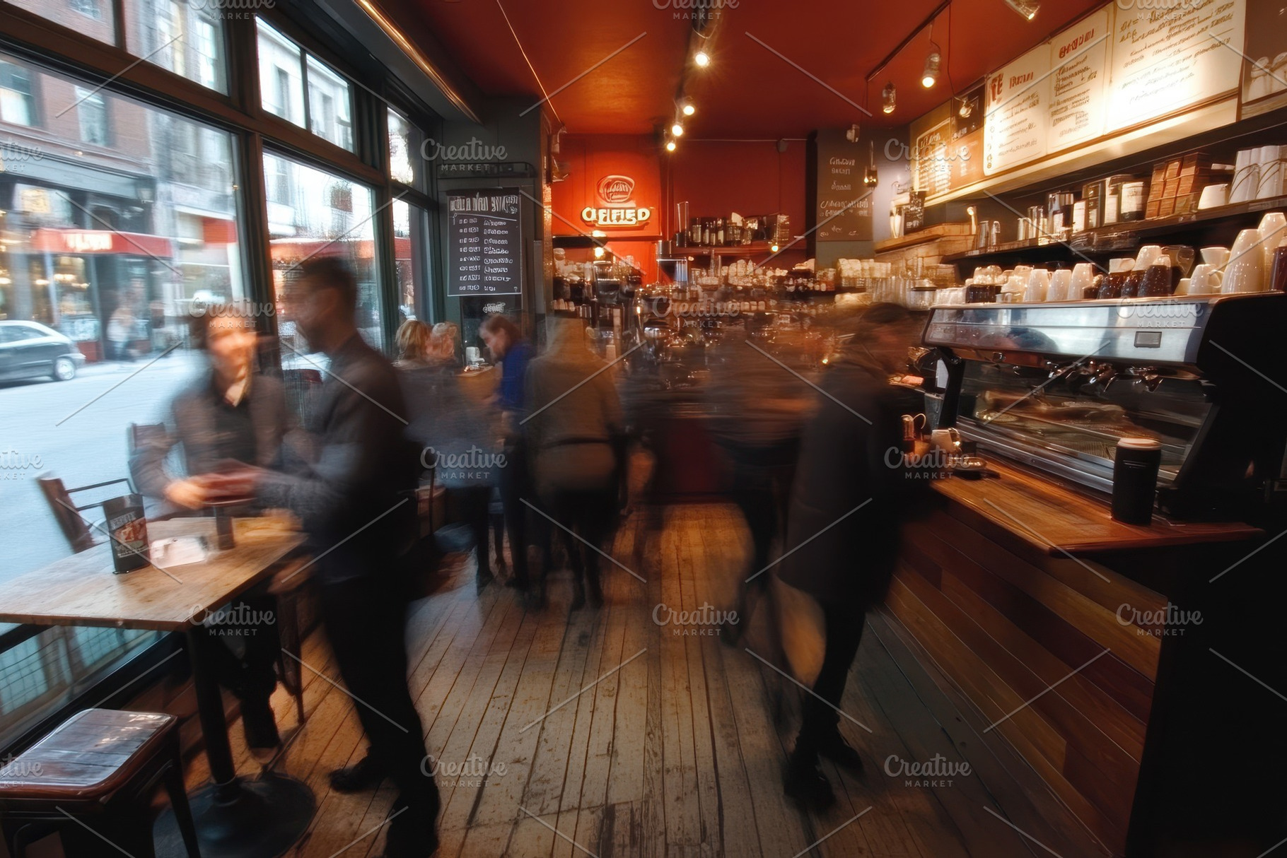 Time lapse captures busy staff membe, a Photo by Iftikhar Alam