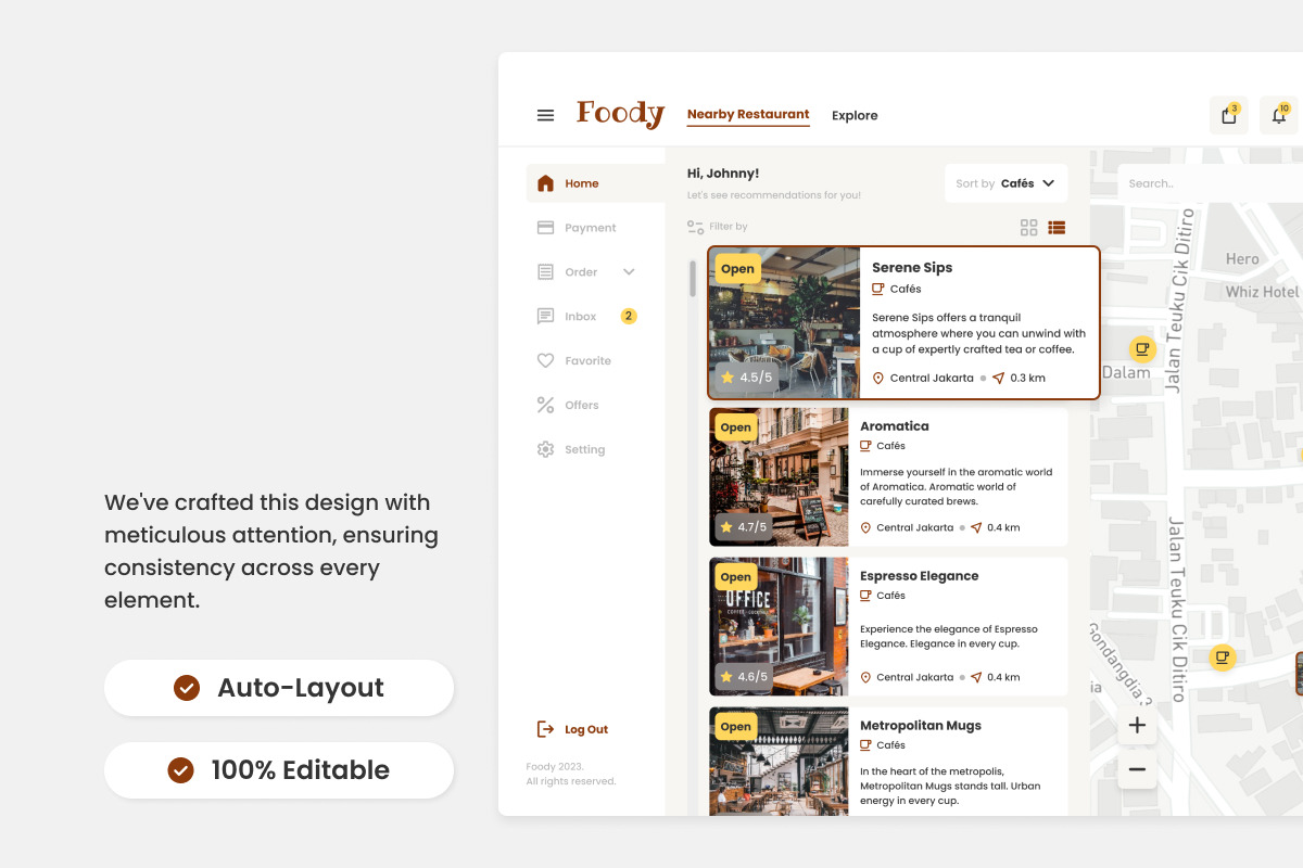 Foody - Restaurant User Dashboard, a Websites & App Template by twinstd (Photo 4 of 5)