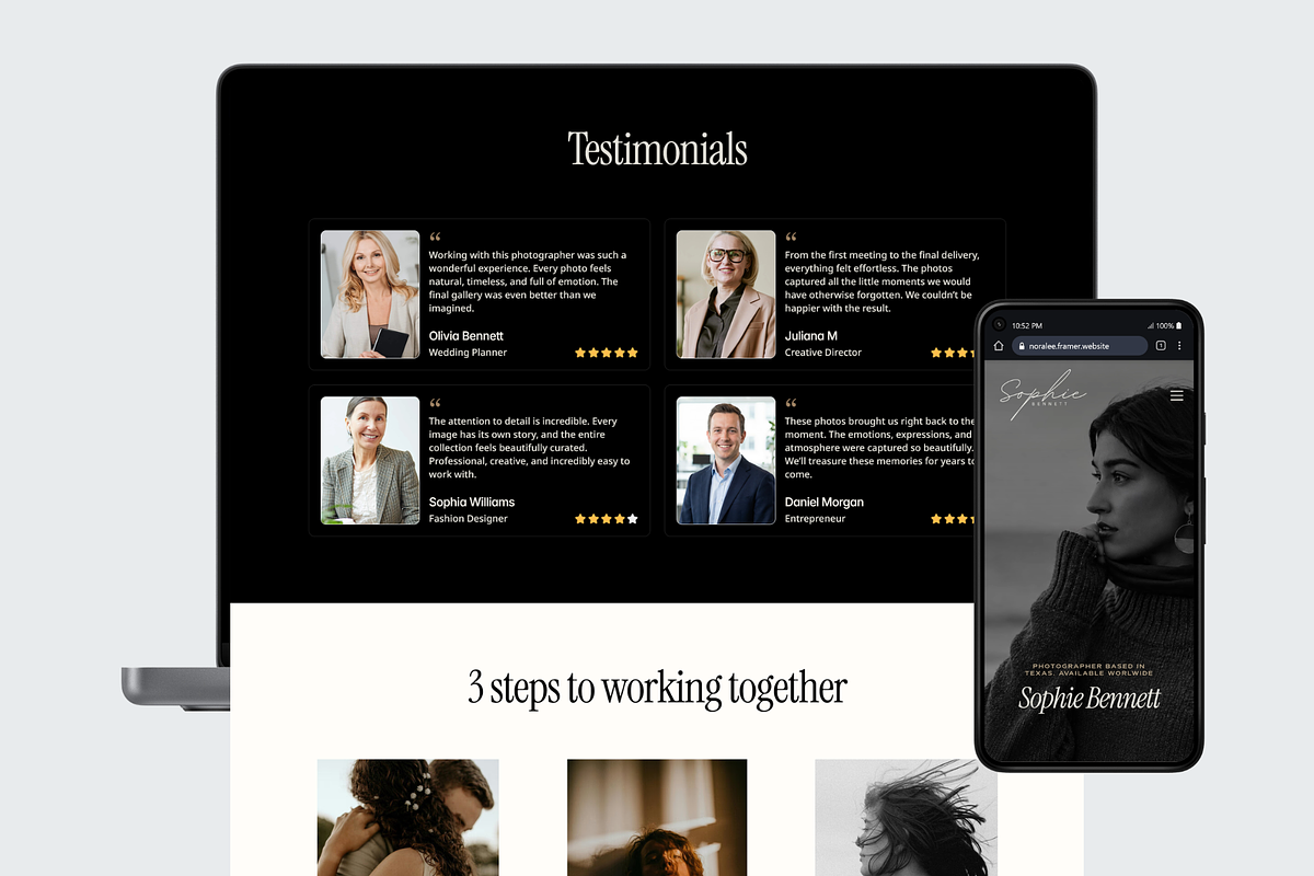 Elegant Photography Portfolio, a Landing Page Template by hridoywebdev (Photo 4 of 7)