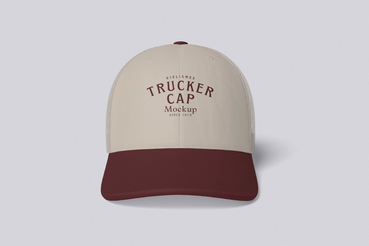 Trucker Cap Mockup Bundle Set, a Merchandise Mockup by Rielismee (Photo 4 of 5)