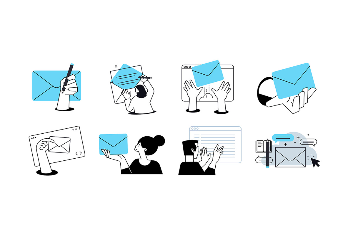 People and email marketing, a Person Illustration by PureSolution (Photo 3 of 6)
