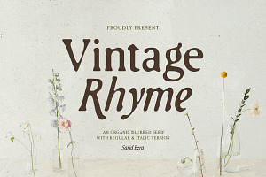 Vintage Rhyme - Blurred Serif