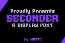 Seconder Display Font