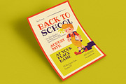 Retro Back To School Event Flyer, a Flyer Template by Guuver (Thumbnail 3 of 3)