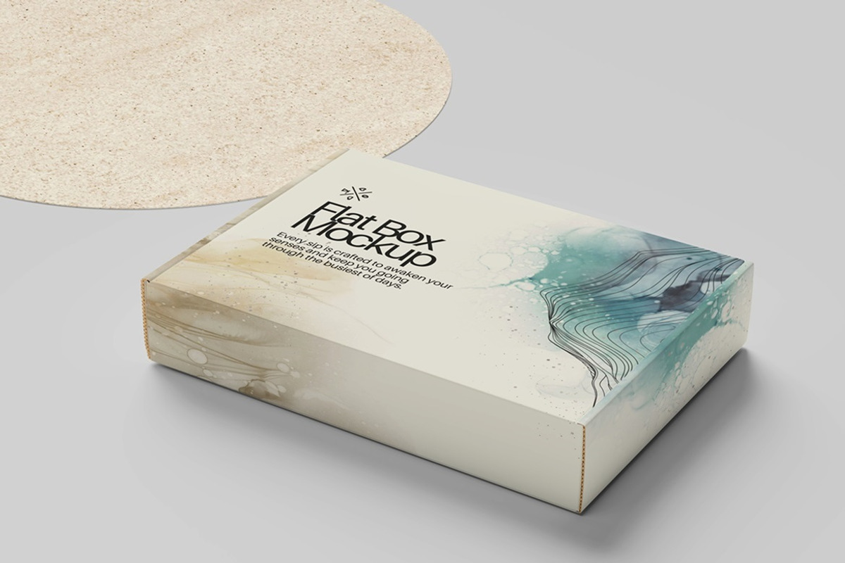Flat Box Mockup, a Packaging Mockup by Tokobeta (Photo 3 of 7)