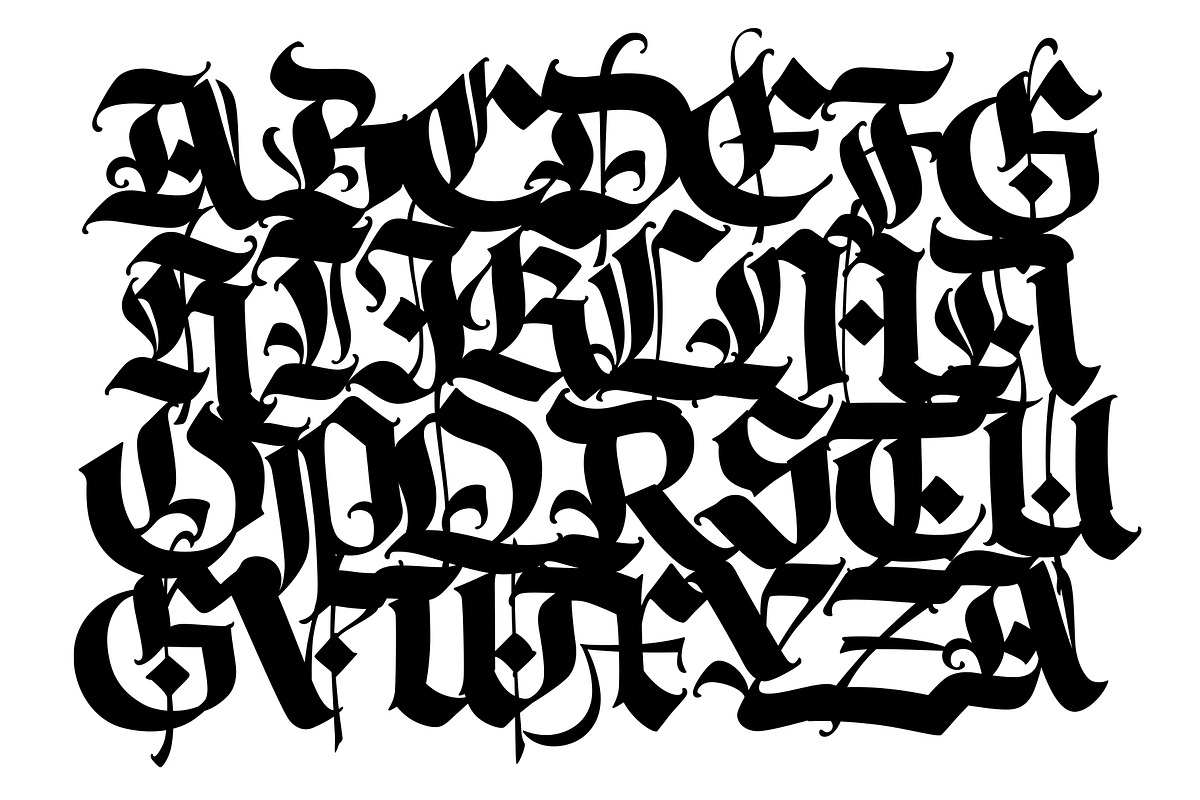 Gothic vector letters, an Object Graphic by GeekClick (Photo 3 of 4)