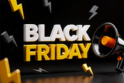 3D Black Friday Promo Banner Pack, a Finance Illustration by StockVerse Creative (Thumbnail 3 of 4)
