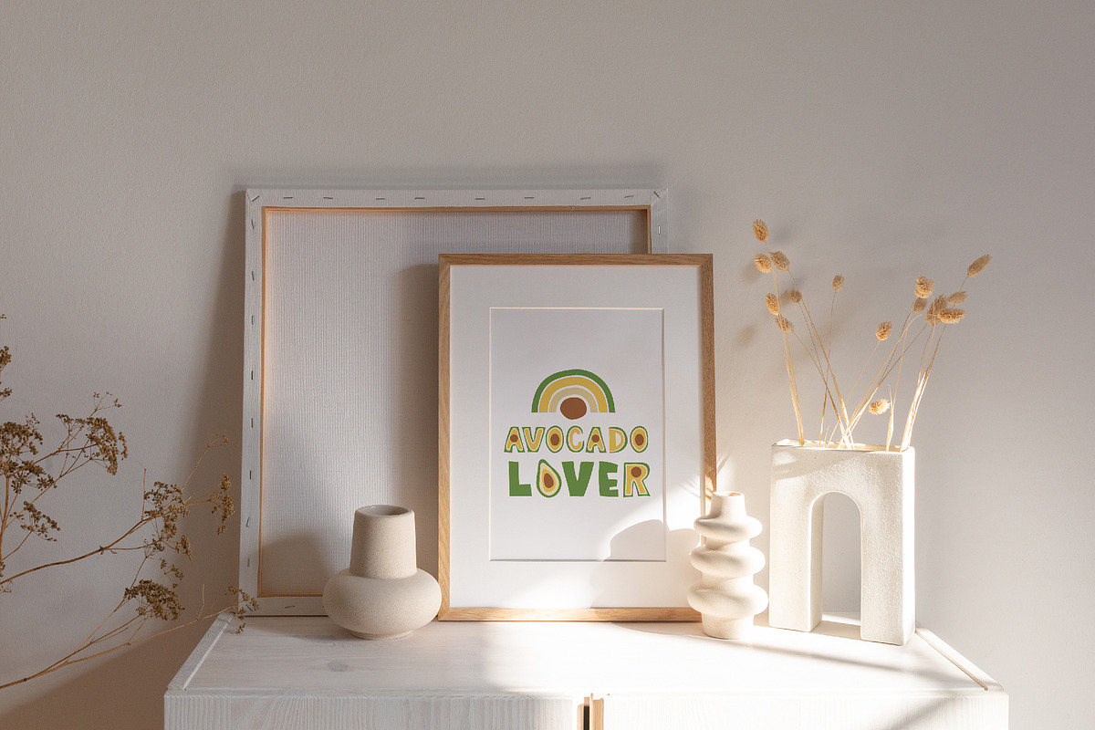 Avocado and Rainbow Collection, a Decorative Illustration by DearLetters (Photo 3 of 12)