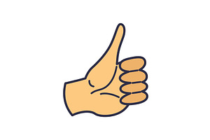 A Positive Gesture The Thumbs, an Object Illustration by Things for designers