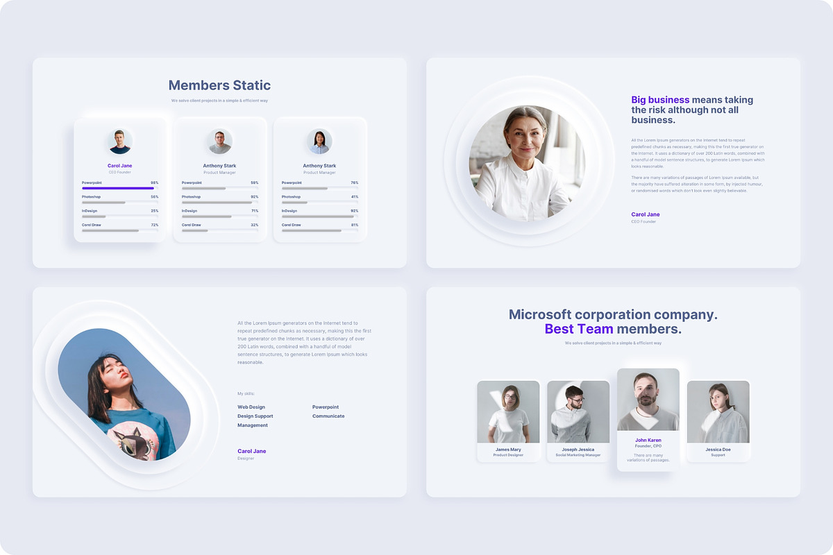 Neumorphic Presentation Template, a Presentation Template by TemplateZuu (Photo 25 of 48)