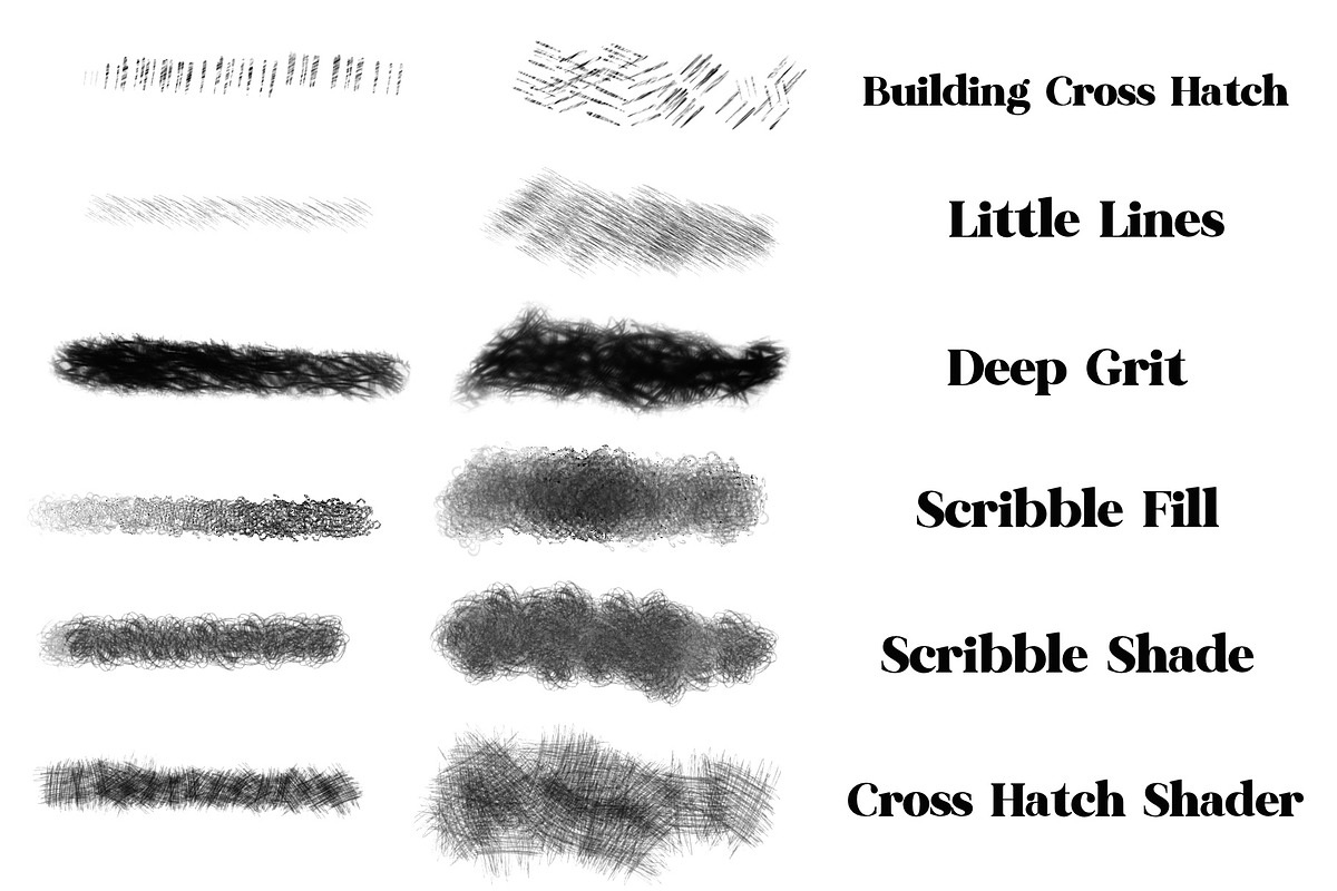 Pencil Brushes for Procreate, a Brush Add-On by KJP Designs (Photo 6 of 12)