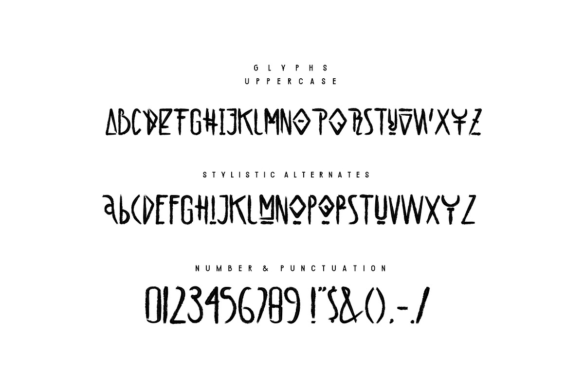 Alien Frogs Brush Font preview 4