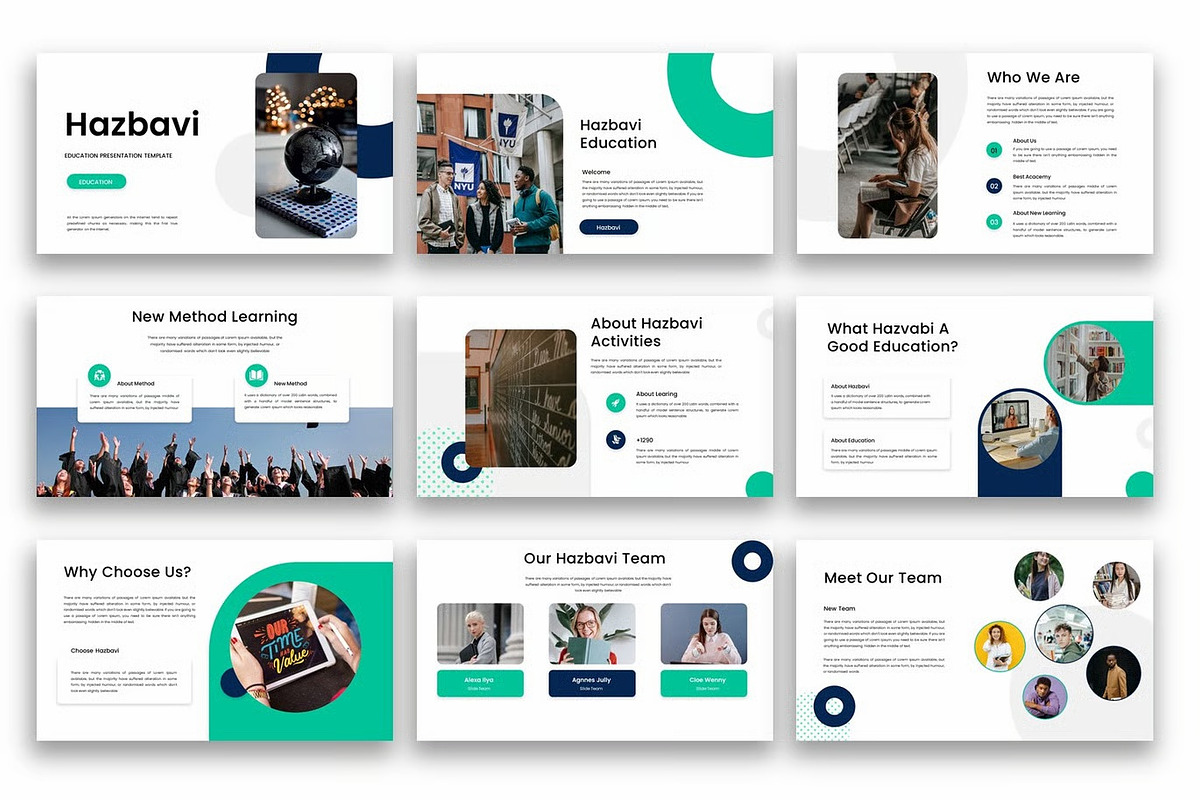 Hazbavi – Business Google Slide, a Presentation Template by kreatifreya (Photo 3 of 5)