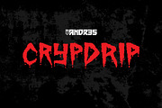 CRYPDRIP Typeface, a Handwritten Font by ANDR35 (Thumbnail 1 of 9)