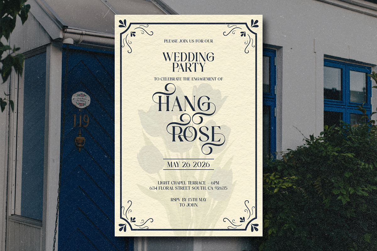 Roses Smyth Elegant Font, a Serif Font by Haps Space (Photo 6 of 15)