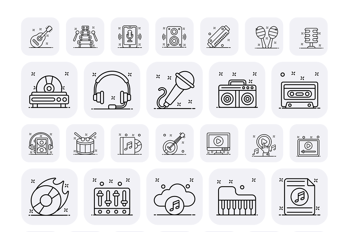 Multimedia Icon Set, a Duotone Icon by Brickclay (Photo 9 of 9)