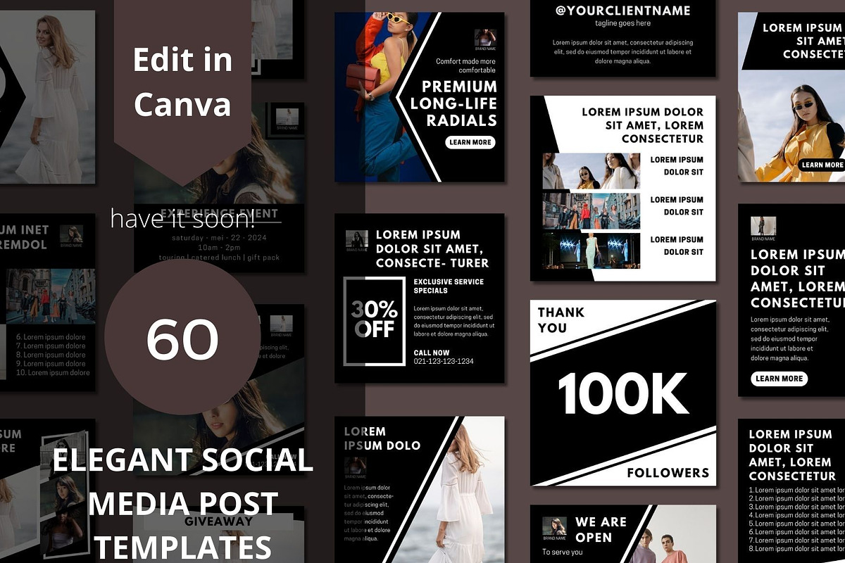 Elegant Fashion Social Media, a Social Media Template by BoontenStudio (Photo 1 of 7)