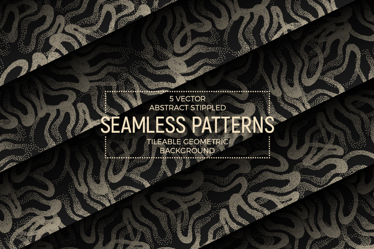 Vector Abstract Seamless Patterns, a Pattern Graphic by yamonstro (Photo 1 of 8)