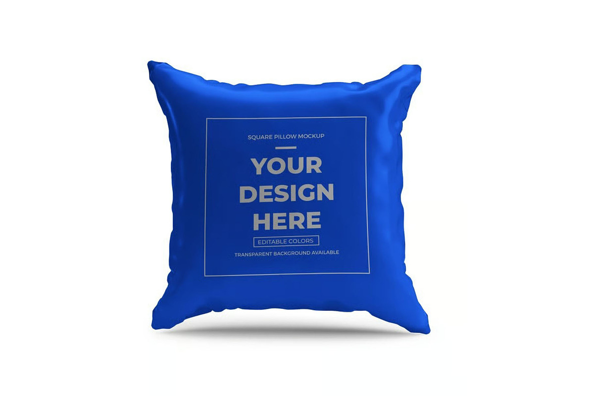 Square Pillow Mockup Template Set, a Household Mockup by DesignRushMarket (Photo 10 of 11)