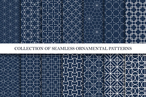 Ornament seamless geometric patterns, a Pattern Graphic by ExpressShop