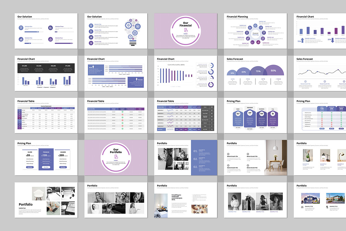 Infographic Pitch Deck Google Slides, a Presentation Template by Design Vault (Photo 8 of 12)