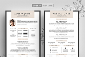 Professional Resume Template Jones