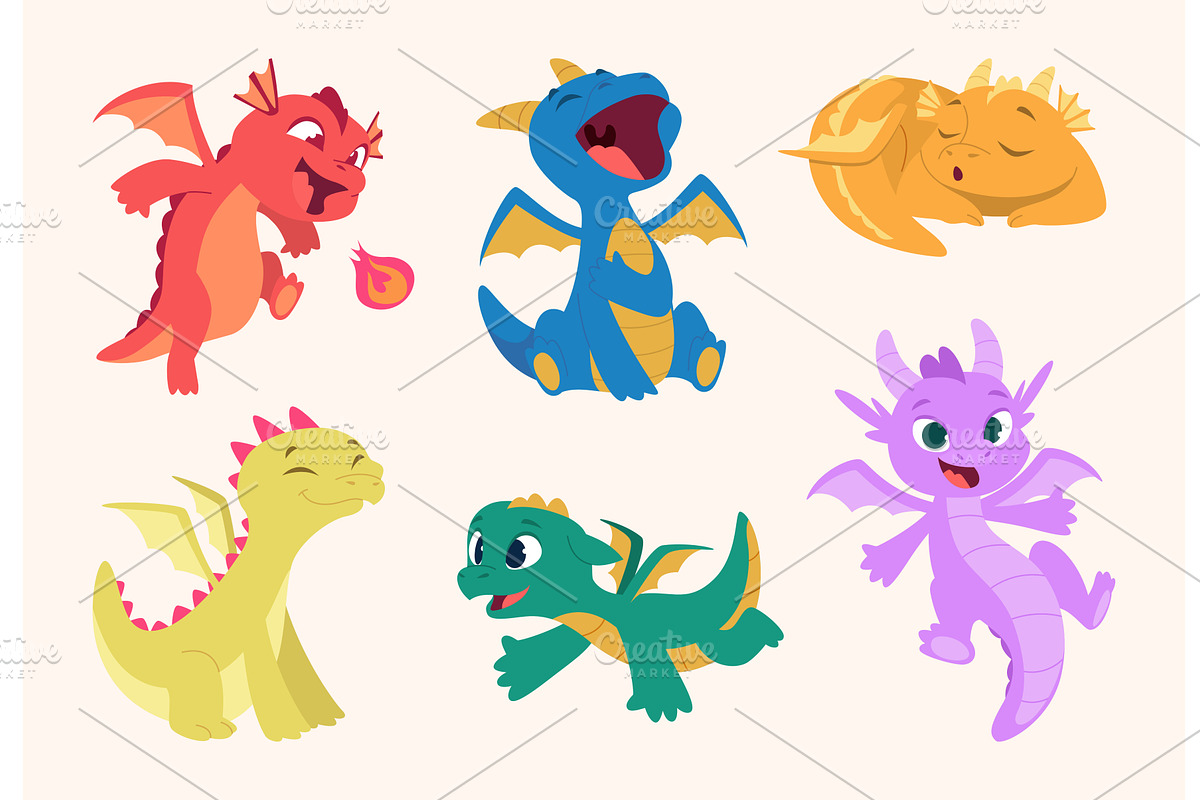 Dragon kids. Little fantasy, an Animal Illustration by Onyx