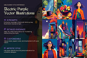 Electric Purple Illustration Prompt, a Decorative Illustration by Artimind Studio (Thumbnail 2 of 10)