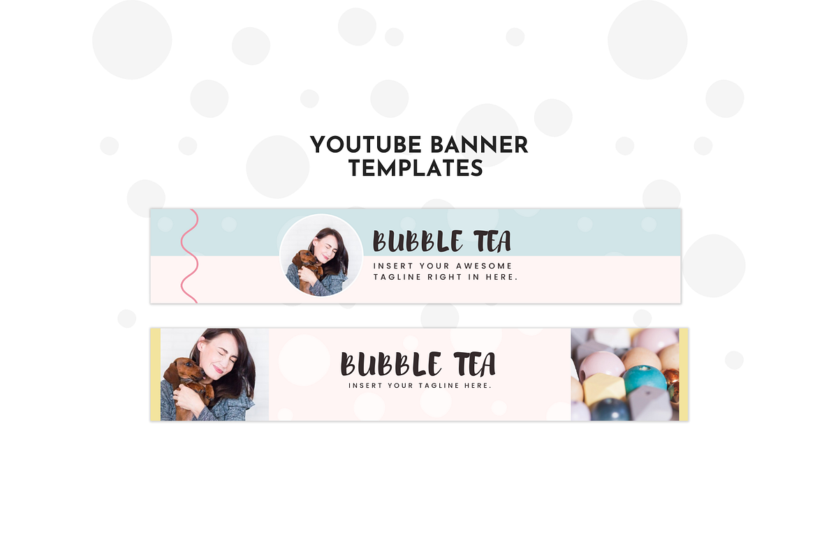 Pastel YouTube Branding Kit Canva, a Social Media Template by ltsdesigns (Photo 3 of 5)
