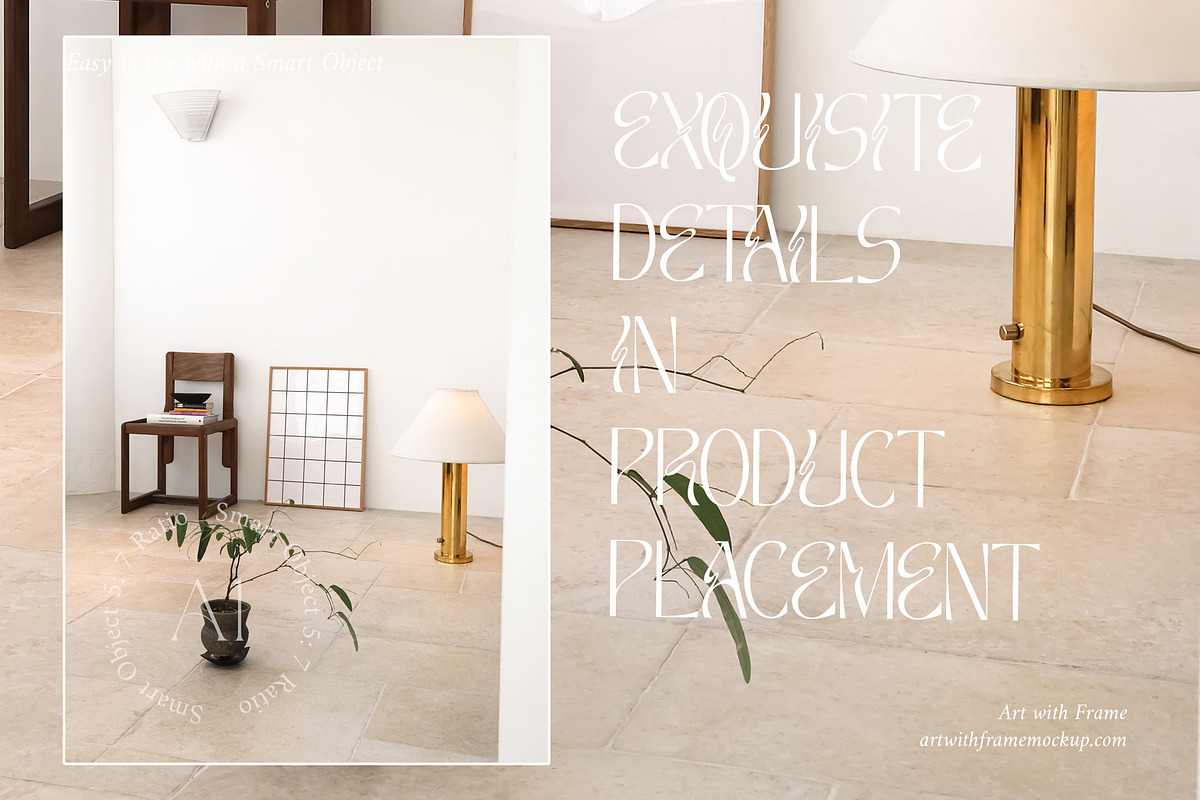 51 Frame Mockups - Vintage Furniture, a Product Mockup by ArtwithFrame (Photo 31 of 50)